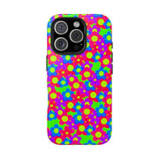 Retro Kawaii Bright Floral Pattern Tough Phone Case
