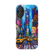 Times Square NYC Pop Art Tough Phone Case LavenderCeleste