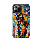 Statue of Liberty Mosaic Art Tough Phone Case LavenderCeleste