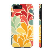 Vintage Retro 70s Abstract Groovy Tough Phone Case LavenderCeleste