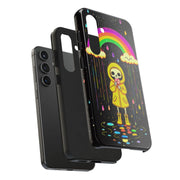 Rainbow Skeleton Lollipop Tough Phone Case LavenderCeleste