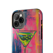 Neon Martini Pop Art Tough Phone Case Printify
