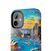 Sydney Collage Skyline Art Tough Phone Case LavenderCeleste
