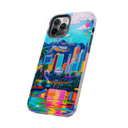 Los Angeles Hollywood Skyline Tough Phone Case – Vibrant Pop Art City Design - LavenderCeleste