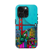 San Francisco Pop Art Colorful City Tough Phone Case LavenderCeleste