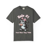 Rule #1 Fuck What They Think Sassy Cat Graphic Tee LavenderCeleste