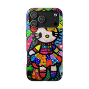 Pop Patchwork Kitty Tough Phone Case Printify