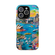 Sydney Collage Skyline Art Tough Phone Case LavenderCeleste