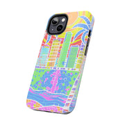South Beach Miami Mosaic Art Tough Phone Case LavenderCeleste