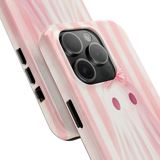 Pink Coquette Ghost Tough Phone Case - LavenderCeleste