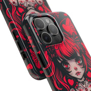 Kawaii Gothpunk Red Heart Tough Phone Case
