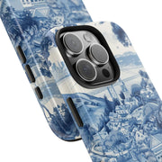 San Francisco Toile de Jouy Scenic Tough Phone Case LavenderCeleste