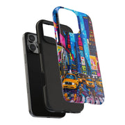 Times Square NYC Pop Art Tough Phone Case LavenderCeleste