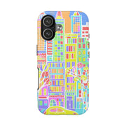 Upper East Side Pastel City Tough Phone Case LavenderCeleste
