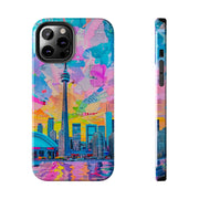 Toronto Pop Art Collage Skyline Tough Phone Case LavenderCeleste