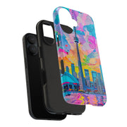 Toronto Pop Art Collage Skyline Tough Phone Case LavenderCeleste