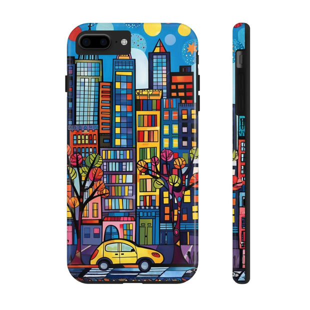 Upper Eastside NYC Pop Art Tough Phone Case LavenderCeleste