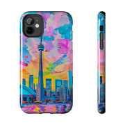 Toronto Pop Art Collage Skyline Tough Phone Case LavenderCeleste