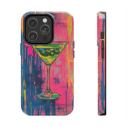 Neon Martini Pop Art Tough Phone Case Printify