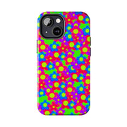Retro Kawaii Bright Floral Pattern Tough Phone Case