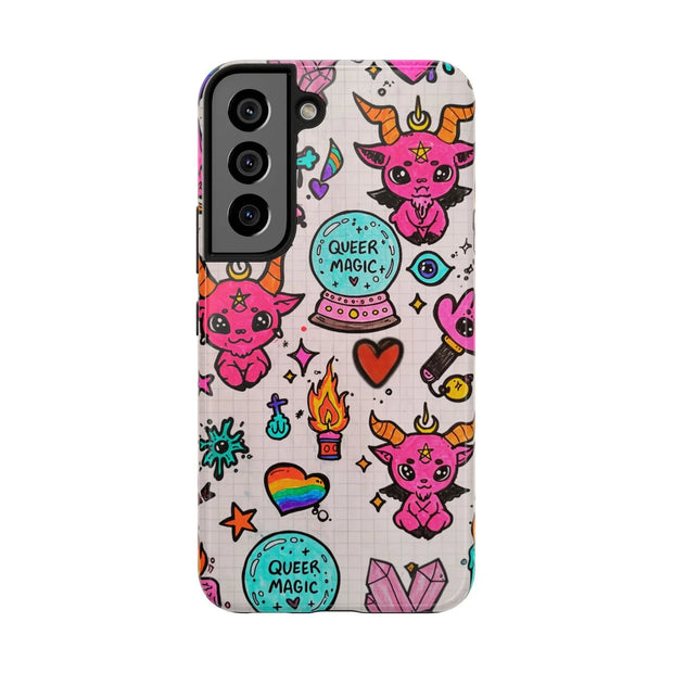 Queer Magic Pride Witchcore Tough Phone Case LavenderCeleste