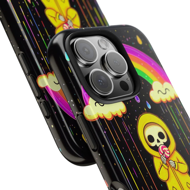 Rainbow Skeleton Lollipop Tough Phone Case LavenderCeleste