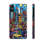 Upper Eastside NYC Pop Art Tough Phone Case LavenderCeleste