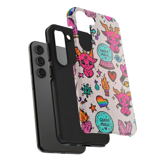 Queer Magic Pride Witchcore Tough Phone Case LavenderCeleste