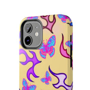 Y2K Butterfly Flames Retro Tough Phone Case LavenderCeleste