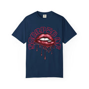 Scorpio AF Dripping Lips Zodiac Comfort Colors Tee LavenderCeleste