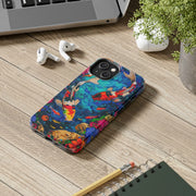 Vibrant Koi Pond Pop Art Tough Phone Case