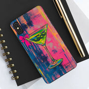 Neon Martini Pop Art Tough Phone Case Printify