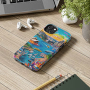 Sydney Collage Skyline Art Tough Phone Case LavenderCeleste