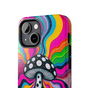 Psychedelic Rainbow Mushroom Art – Trippy Tough Case Printify
