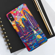 San Diego Skyline Pop Art Tough Phone Case LavenderCeleste