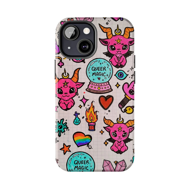 Queer Magic Pride Witchcore Tough Phone Case LavenderCeleste