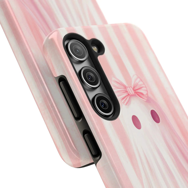 Pink Coquette Ghost Tough Phone Case - LavenderCeleste