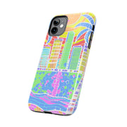 South Beach Miami Mosaic Art Tough Phone Case LavenderCeleste