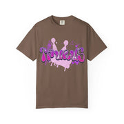Taurus Queen Y2K Bubble Letter Comfort Colors Tee LavenderCeleste