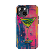 Neon Martini Pop Art Tough Phone Case Printify