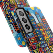 Upper Eastside NYC Pop Art Tough Phone Case LavenderCeleste