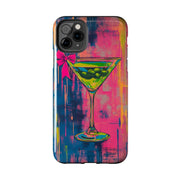 Neon Martini Pop Art Tough Phone Case Printify