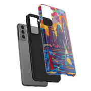 San Diego Skyline Pop Art Tough Phone Case LavenderCeleste