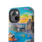Sydney Collage Skyline Art Tough Phone Case LavenderCeleste