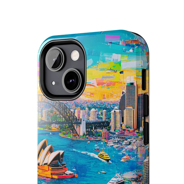 Sydney Collage Skyline Art Tough Phone Case LavenderCeleste