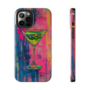 Neon Martini Pop Art Tough Phone Case Printify