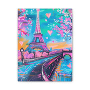 Pink Paris Eiffel Tower Dreamy Matte Canvas Art LavenderCeleste