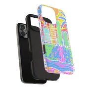 South Beach Miami Mosaic Art Tough Phone Case LavenderCeleste