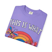 This Is What Gay Looks Like Rainbow Pride Comfort Colors Tee LavenderCeleste