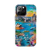Sydney Collage Skyline Art Tough Phone Case LavenderCeleste